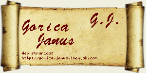 Gorica Janus vizit kartica